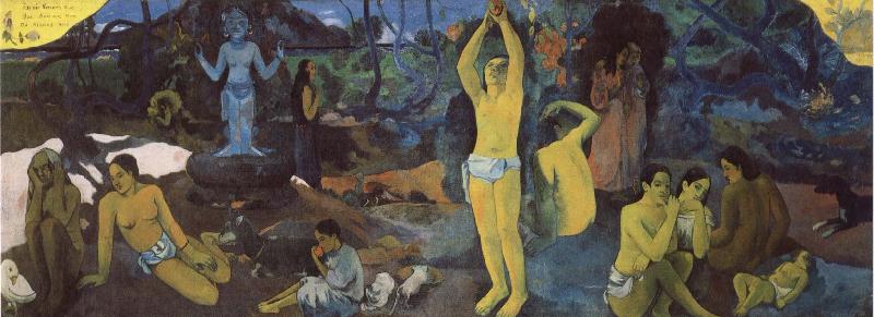 Paul Gauguin We come from who we are where we are Sweden oil painting art